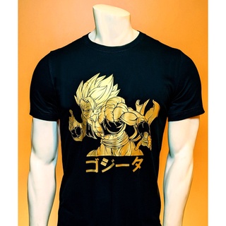 เสื้อยืดสีขาวเสื้อยืด ผ้าฝ้าย พิมพ์ลายกราฟิก Dragon Ball Super Saiyan Goku &amp; Vegeta Gogeta สําหรับผู้ชาย และผู้หญิงS-4XL