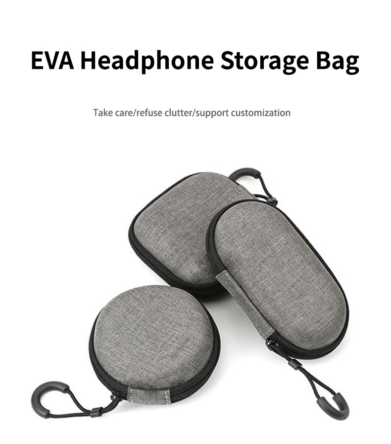 ข้อมูลประกอบของ Bluewow กระเป๋าใส่หูฟัง EVA ขนาดเล็ก แบบพกพา กระเป๋าใส่เหรียญ หูฟัง สายเคเบิล USB กล่องเก็บของ กระเป๋าสตางค์ กระเป๋าถือ กระเป๋าหูฟัง อุปกรณ์เสริม