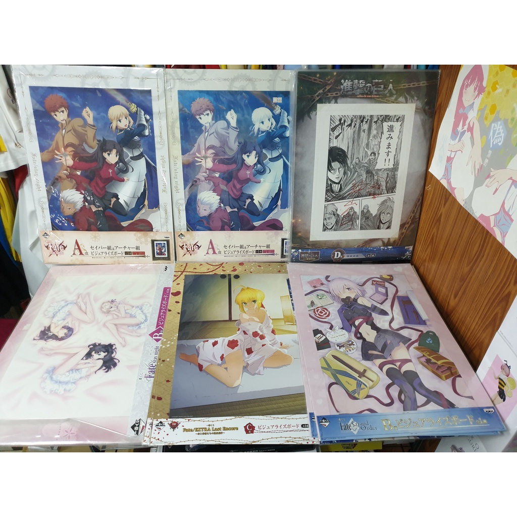 งานแท้-ขายเหมาโปสเตอร์-กรอบรูป-บอร์ดภาพ-fate-kancolle-madoka-banpresto