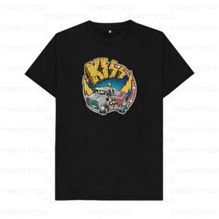 เสื้อยืดผ้าฝ้ายKiss band เสื้อยืดพรีเมี่ยม วง KissL XL  XXL 3XL