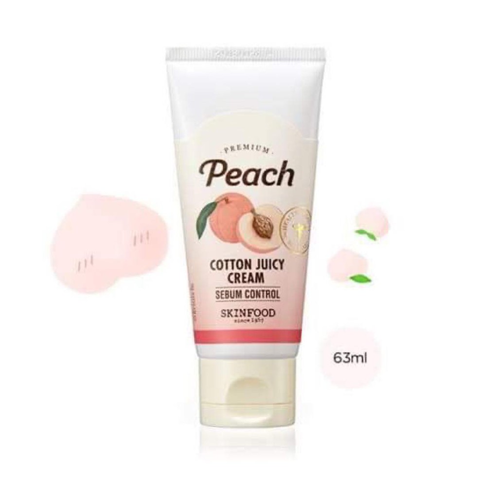 cotton-juicy-peace-cream-ครีมบำรุงผิวหน้าสะกัดจากลูกพีช-skinfood