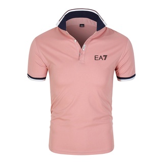 Ea7 เสื้อเชิ้ตโปโล แขนสั้น สไตล์ธุรกิจ ฤดูร้อน สําหรับผู้ชาย ไซซ์ M-4Xl 0012