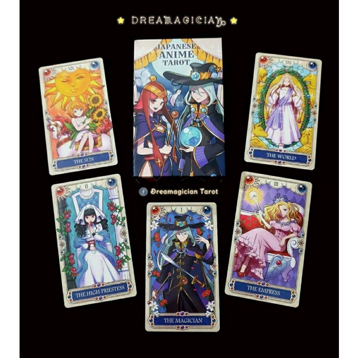 Japanese Anime Tarot ไพ่ยิปซีแท้ ไพ่ยิปซีลดราคา ไพ่ทาโร่ต์ ไพ่ออราเคิล