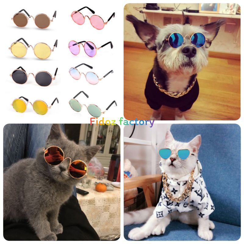 ราคาและรีวิวFidoz​ factory​ แว่นตาสัตว์​เลี้ยง​ แว่นตาแมว​ หมา​ สุนัข​ อุปกรณ์​แต่งตัวสัตว์​เลี้ยง​