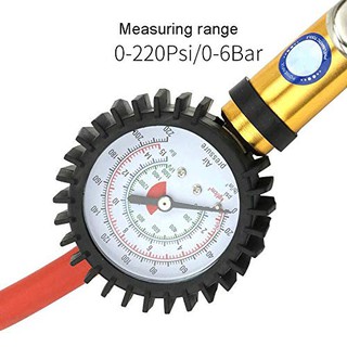 ภาพขนาดย่อของภาพหน้าปกสินค้าปืนเติมลมพร้อม ที่วัดลมยาง 0-220 psi 0-16Bar เกย์วัดลมยาง เครื่องวัดลมยาง จากร้าน we2perfect บน Shopee