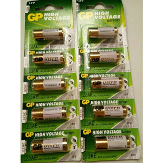 Eco GP Battery ถ่าน Alkaline Battery 12V. รุ่น GP23AE / A23S / A23L / L1028 (1 แพ็ค 5 ก้อน)