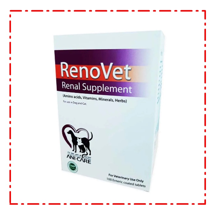 renovet-วิตามินบำรุงไต-แบ่งขาย-1-แผง-สำหรับสุนัข-แมว-เลขทะเบียนอาหารสัตว์-01-08-55-0038