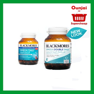 ภาพขนาดย่อของภาพหน้าปกสินค้าBLACKMORES OMEGA DOUBLE DAILY 60 เม็ด น้ำมันปลาเข้มข้น สูตรไร้กลิ่นคาว บรรจุ 60 แคปซูล (990002) จากร้าน ounjaisupercheap บน Shopee ภาพที่ 1