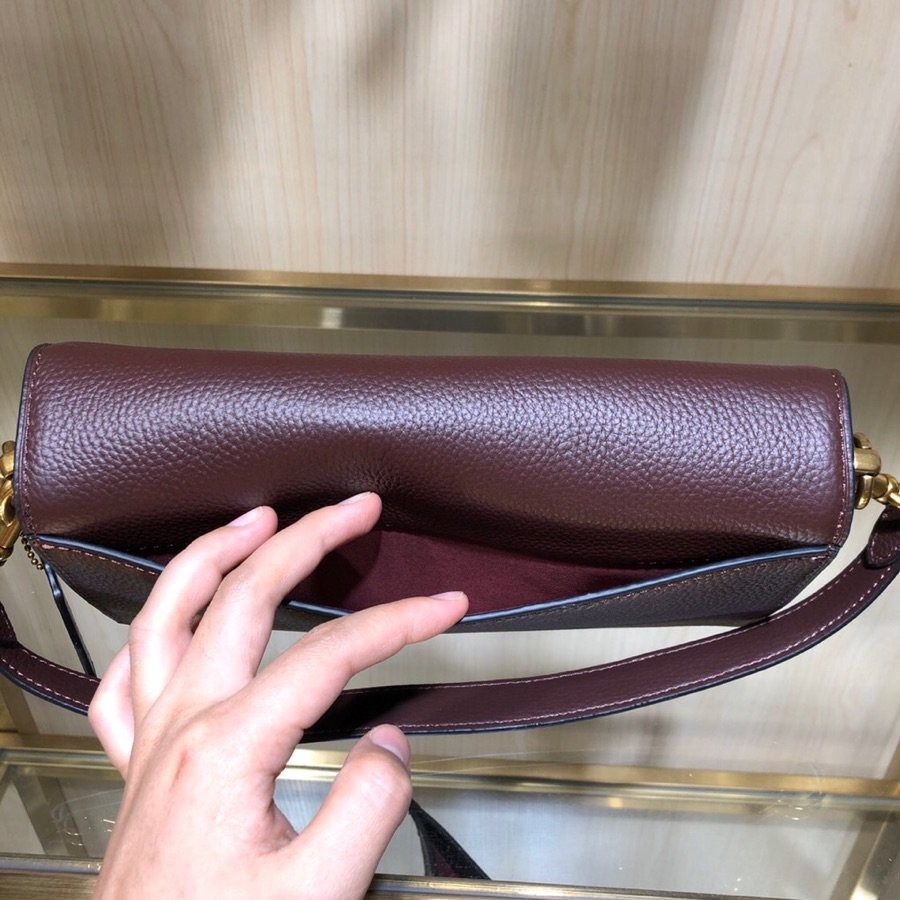 นำเข้าจากต่างประเทศ-coach-f73722-กระเป๋าแฟชั่นสตรี-กระเป๋าถือ-กระเป๋าสะพาย-เปลือกหอยแพคเกจ