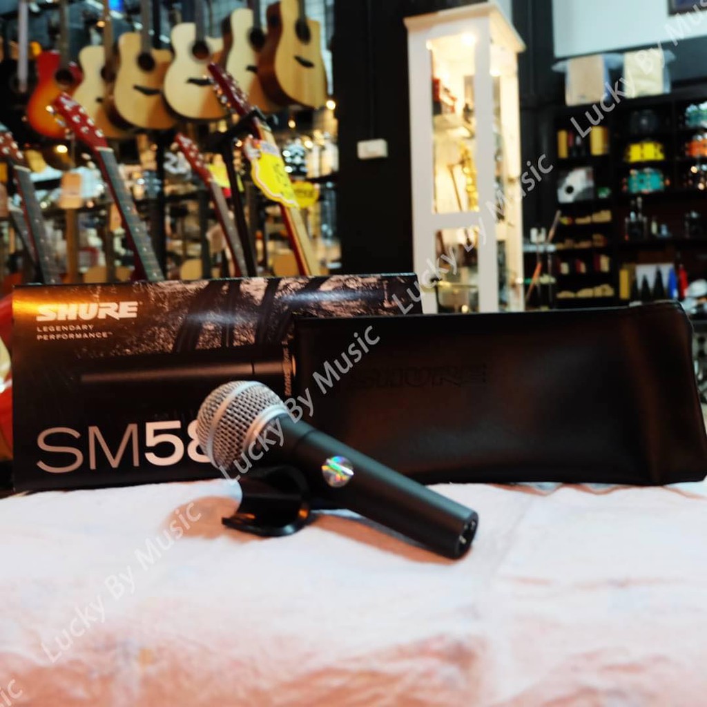 shure-รุ่น-sm58-ไมค์สำหรับร้อง-พูด-ของแท้100-รับประกันจากศูนย์-เสียงแน่นชัดเจน-ฟรี-ที่จับไมค์-ซองหนัง-ใบประกันสินค้า