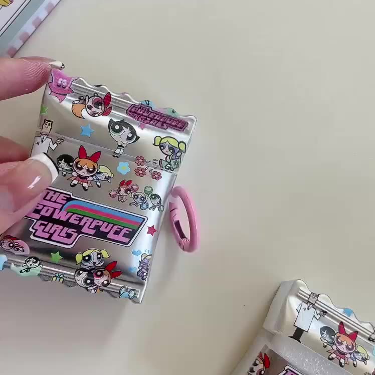 เคสหูฟังไร้สาย-ลาย-powerpuff-girls-สีแคนดี้-สําหรับ-iphone-airpods-pro-airpods-1-2-3