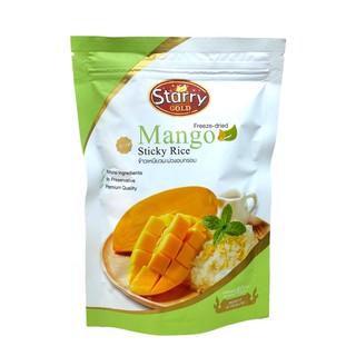 Starry Freeze-dried Fruit Mango Sticky Rice ผลไม้อบกรอบ รสข้าวเหนียวมะม่วง ตรา สตาร์รี (40g) (Fruit Snack)