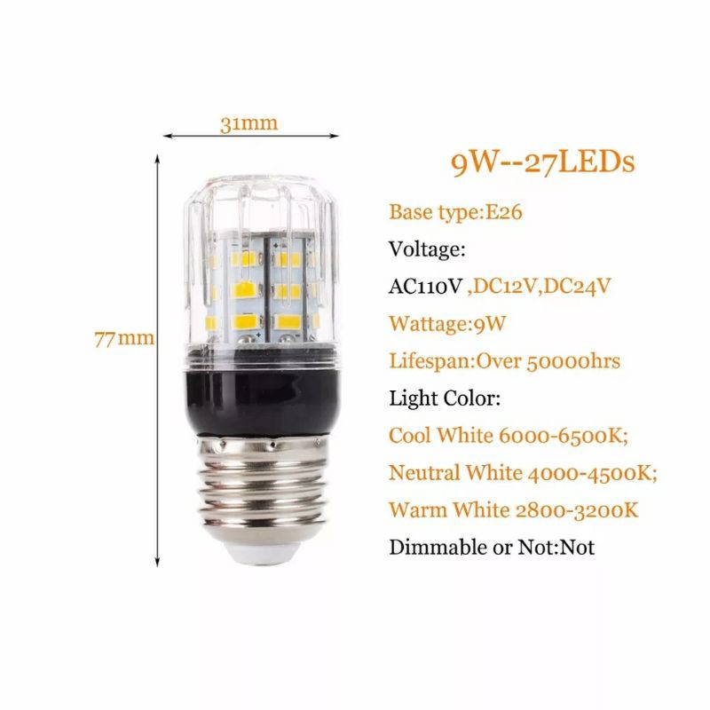หลอดไฟข้าสโพด 12 โวลท์ 5 วัตต์ LED 5W 12V | Shopee Thailand