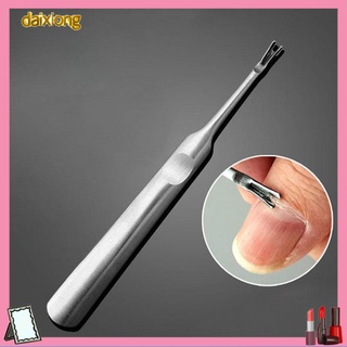 Daixiong Portable Cuticle Pusher Remover Nail Art Manicure Trimmer Stainless Steel Tool