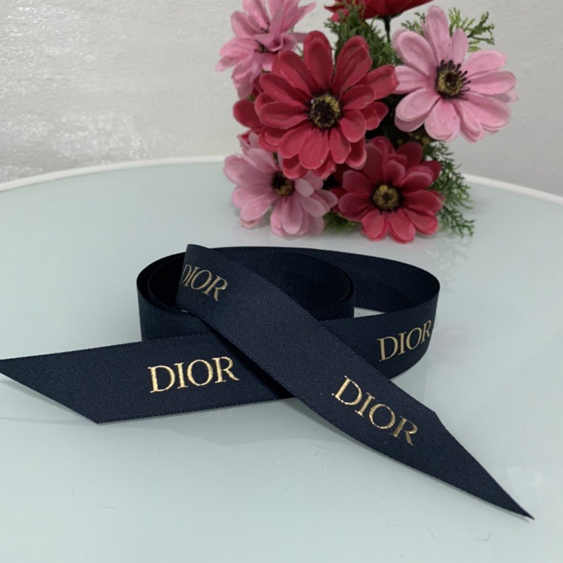 แท้-ริบบิ้น-dior-สีขาว-แดง-ดำ-ลายลิมิเตต