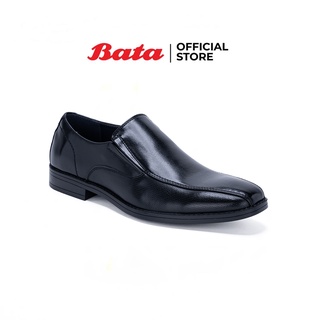 Bata บาจา รองเท้าคัทชู ใส่ทำงาน สีสุภาพ สวมใส่ง่าย แบบสวม  สำหรับผู้ชาย รุ่น Fermont สีดำ 8516478