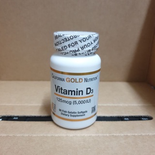 California Gold Nutrition Vitamin D3 5000 IU 90 softgels