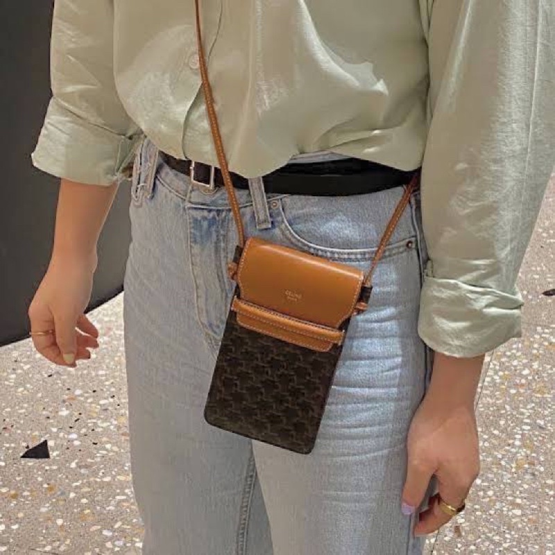 Phone pouch celine hotsell