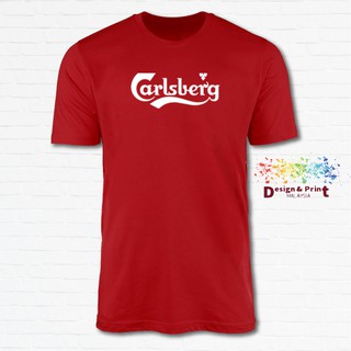 Carlsberg Logo_Unisex T-Shirt Tshirt Baju 100% Cotton XS-XXL