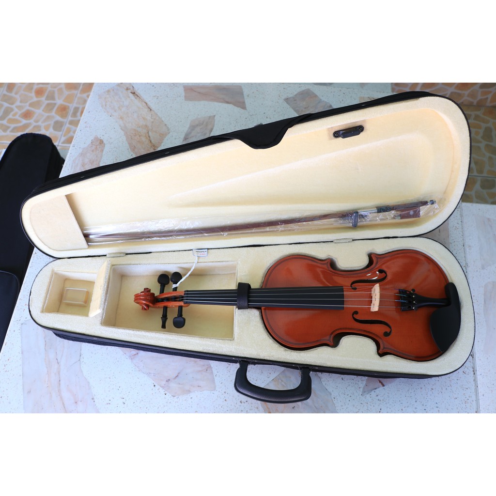 violin-ไวโอลิน-ยี่ห้อ-custom-รุ่น-mtv-2-ขนาด-3-4-สีไม้ธรรมชาติ-เคลือบเงา-พร้อมcaseอย่างดี-รวมคันชัก-และยางสน-ของใหม่