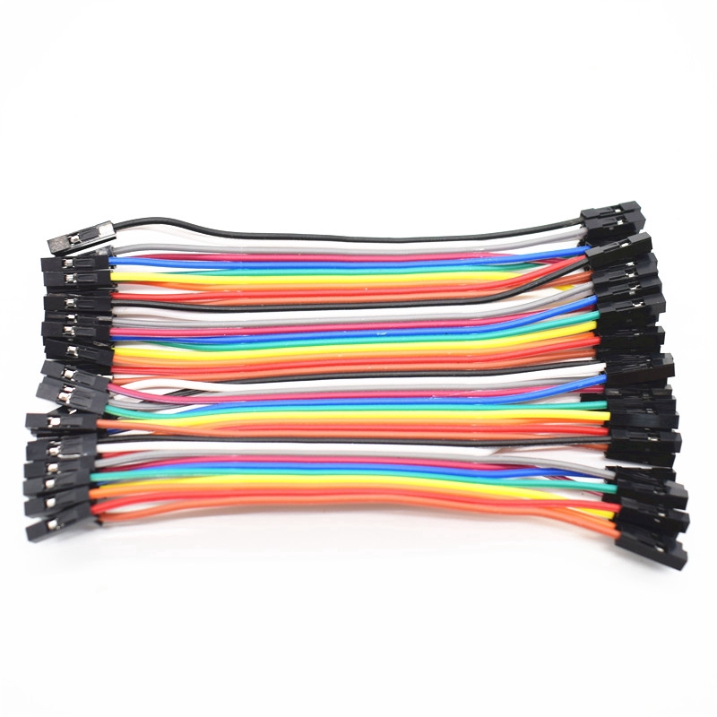 ภาพหน้าปกสินค้า40pcs in Row Dupont Cable 10cm 2.54mm 1pin 1p-1p Female to Female jumper wire จากร้าน isinwei.th บน Shopee