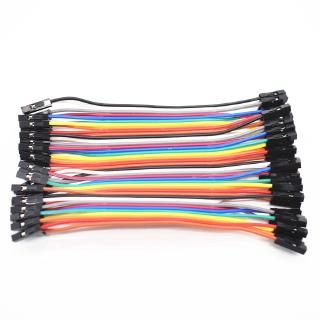 ภาพขนาดย่อของภาพหน้าปกสินค้า40pcs in Row Dupont Cable 10cm 2.54mm 1pin 1p-1p Female to Female jumper wire จากร้าน isinwei.th บน Shopee