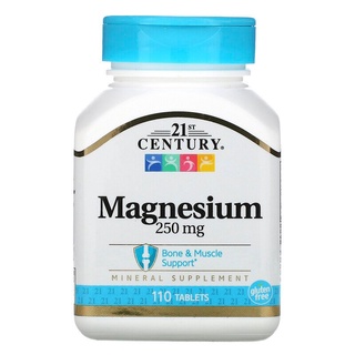 ภาพหน้าปกสินค้าMagnesium 250 mg (110 เม็ด) - 21st Century แมกนีเซียม บำรุงกระดูกและกล้ามเนื้อ ที่เกี่ยวข้อง