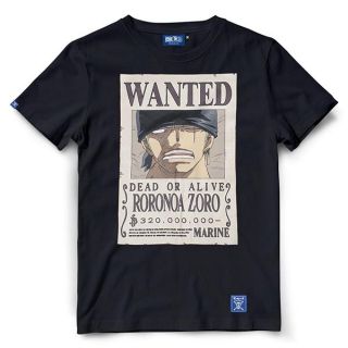 เสื้อยืดวันพีช One piece-790-BK : Wanted ZORO