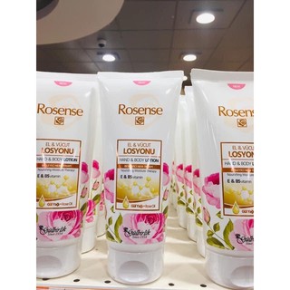 ครีมทามือกุหลาบ ตุรกี ทามือและผิว 75ml 200ml rosense