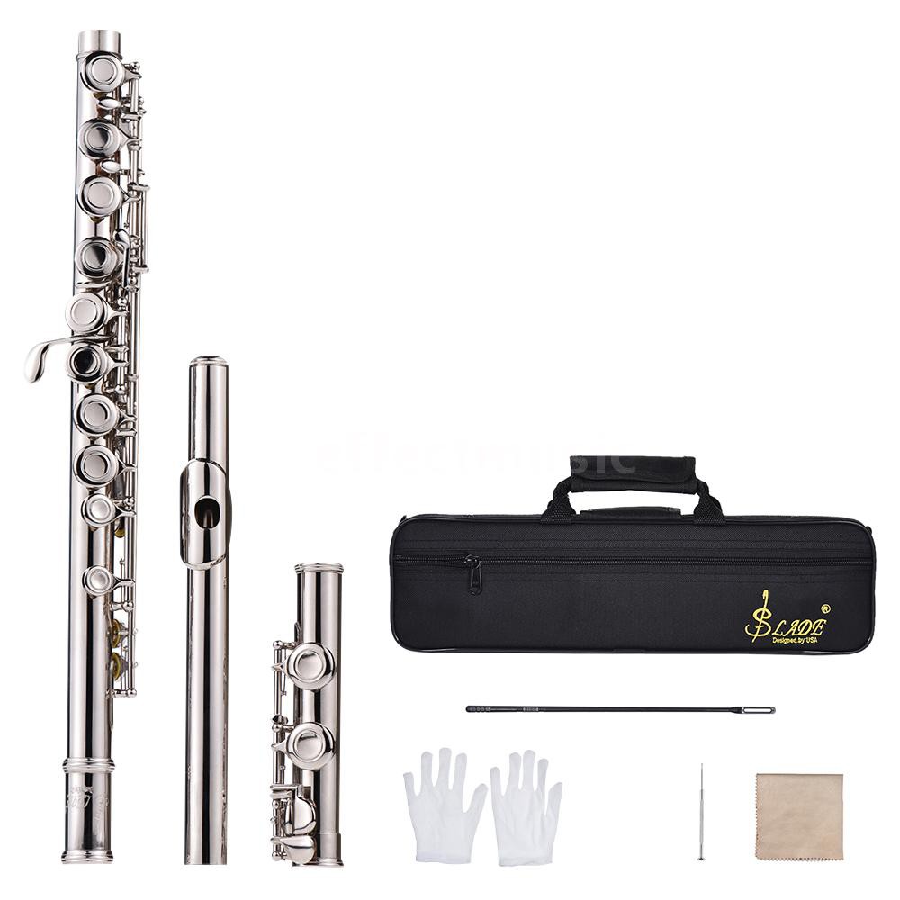 western-concert-flute-silver-plated-16-holes-c-key-cupronickel-woodwind-instrume