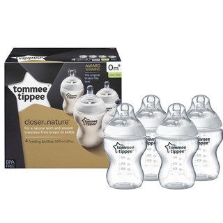 ʕ•́ᴥ•̀ʔ Tommee Tippee ขวดนม 9 ออนซ์ Import From USA 4 ขวด