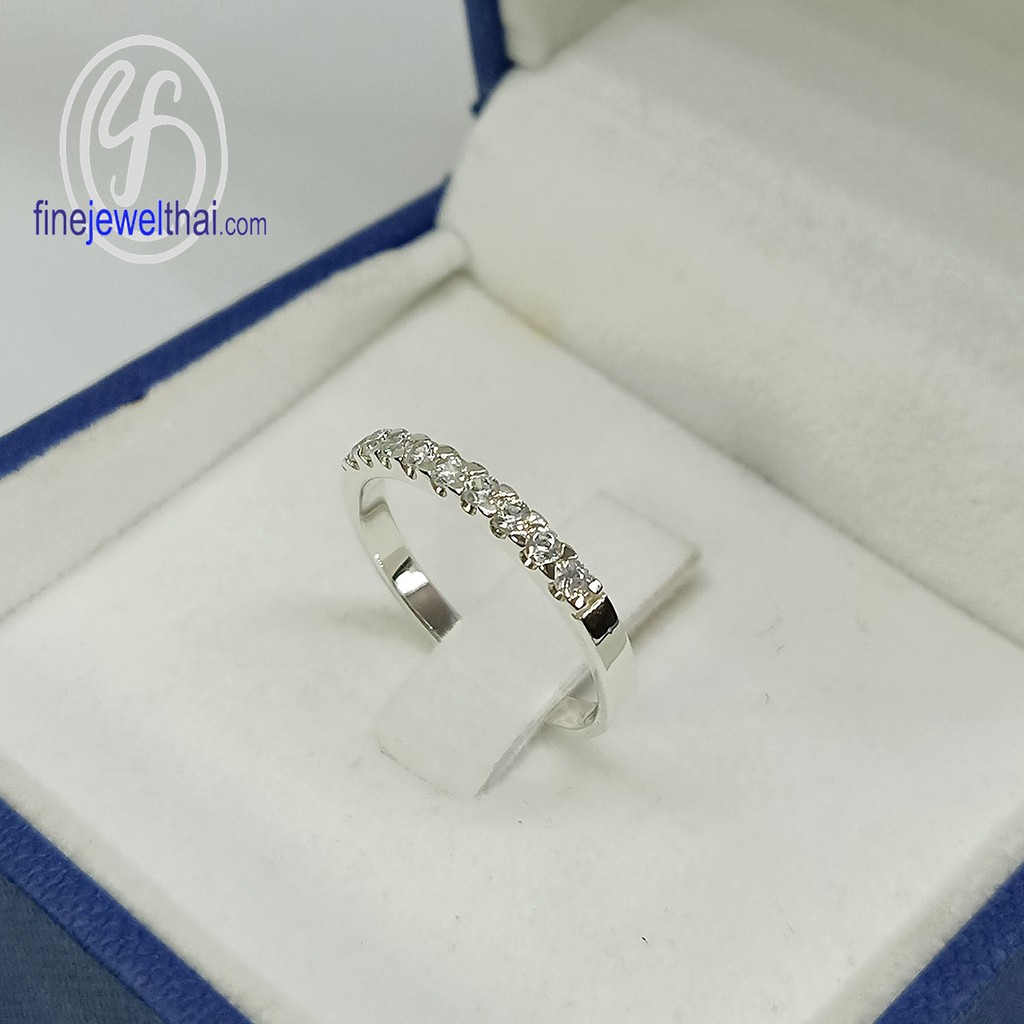 finejewelthai-แหวน-แหวนเพชร-แหวนเงินแท้-endless-diamond-cz-silver-ring-r1264cz