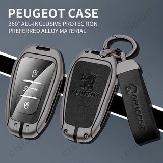 เคสกุญแจรีโมทรถยนต์ หนังสังกะสีอัลลอย สําหรับ Peugeot 308 408 508 2008 3008 4008 5008 Citroen C4 C4L c6 C3-XR Picasso DS3 DS4 DS5