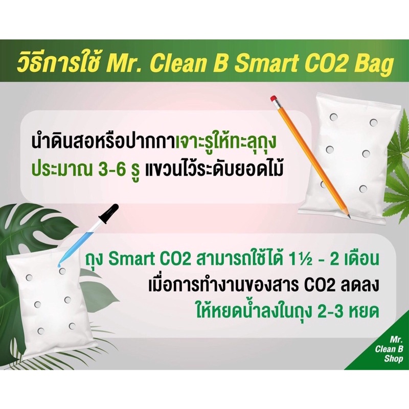 ภาพหน้าปกสินค้าSmart Co2 bag (เกรดพรีเมียม) 1 pack จากร้าน wooqqoow บน Shopee