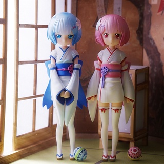 ฟิกเกอร์ อนิเมะ Re:Life In A Different World From Zero Ram Twins F:Nex 1/7 Osanabi No Omohide Childhood Kimono ของเล่นสําหรับเด็ก