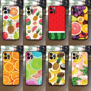 เคสมีอถือ iphone 12 pro ลายผลไม้รวมแสนอร่อย สินค้าพรีเมี่ยม สีสันสวยงาม ราคาถูก เคส TPU แข็งแรงทนทาน ไม่ขูดตัว