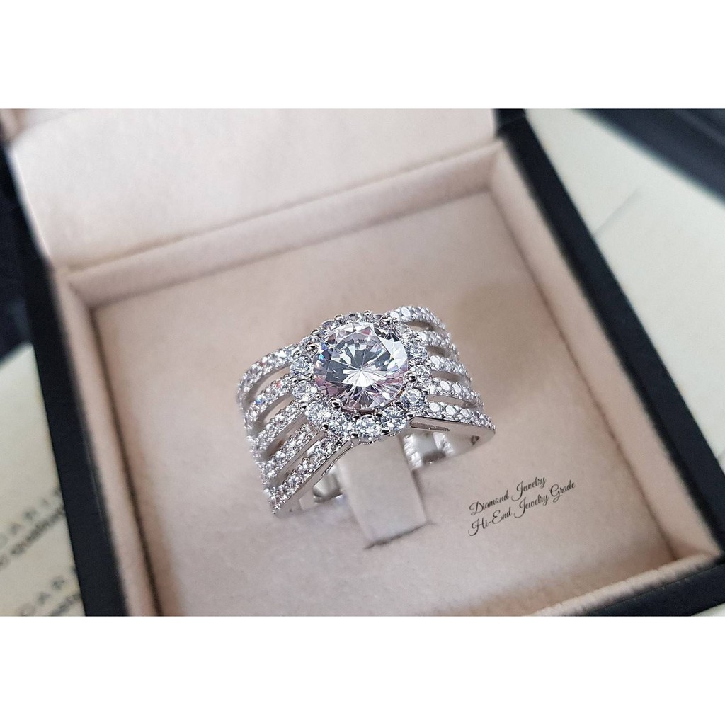 diamond-ring-แหวนเพชรพรีเมี่ยม-cz-งานสั่งผลิต-เกรดจิวเวอรี่ค่ะ-รุ่นนี้ทางร้านสั่งผลิตเองใช้เพชร-cz