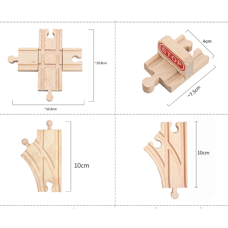 tbkjoys-รางรถไฟไม้-อุปกรณ์-รถไฟรางของเล่น-อุปกรณ์-เข้ากันได้กับ-รถไฟรางของเล่น