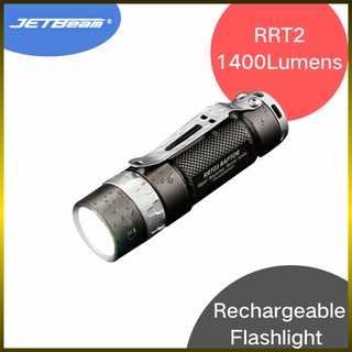 Jetbeam RRT03 ไฟฉายสปอตไลท์ LED สเตนเลส ควบคุมโรตารี่ สี่สี