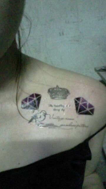 tattoo-ลาย-เพชร-diamond-แท็ททู-สติกเกอร์-hm785