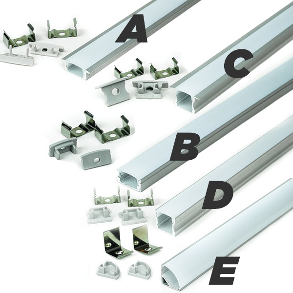 led-ribbon-aluminium-profile-รางไฟอลูมิเนียมพร้อมฝาปิด-รางสำหรับแอลอีดี-ความยาว-1-เมตร-แถมอุปกรณ์ครบชุด