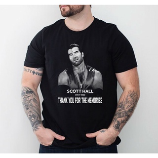 เสื้อยืดโอเวอร์ไซส์เสื้อยืด พิมพ์ลาย Scott Hall Razor Ramon Memories 1958 2022S-4XL