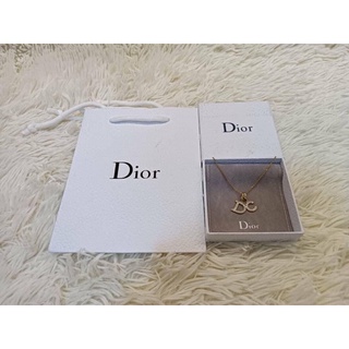 สร้อยDior อักษรห้อย2ตัว พร้อมส่ง อุปกรณ์ครบ💍 #เครื่องประดับ #Dior #สร้อยDior