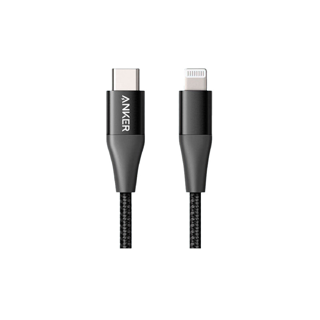 Anker PowerLine+ II USB-C to Lightning 90cm สายชาร์จเร็ว iPhone 13/12/11 ไนลอนถัก 2 ชั้นผสมไฟเบอร์ ได้รับมาตรฐาน MFi ฟรีกล่องเก็บสาย - AK169