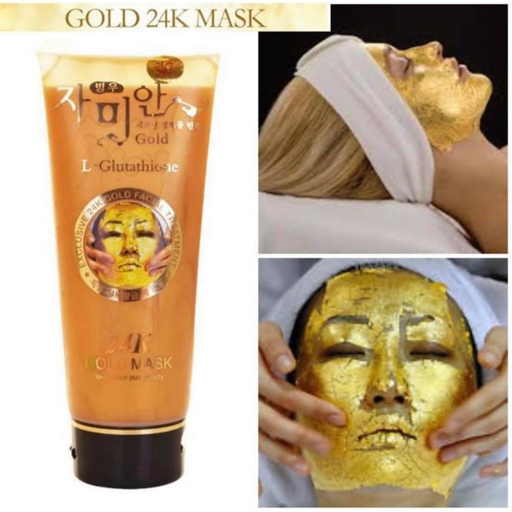 24K Gold Mask and Silver Mask L-Glutathione ครีมมาร์กหน้า 220ml