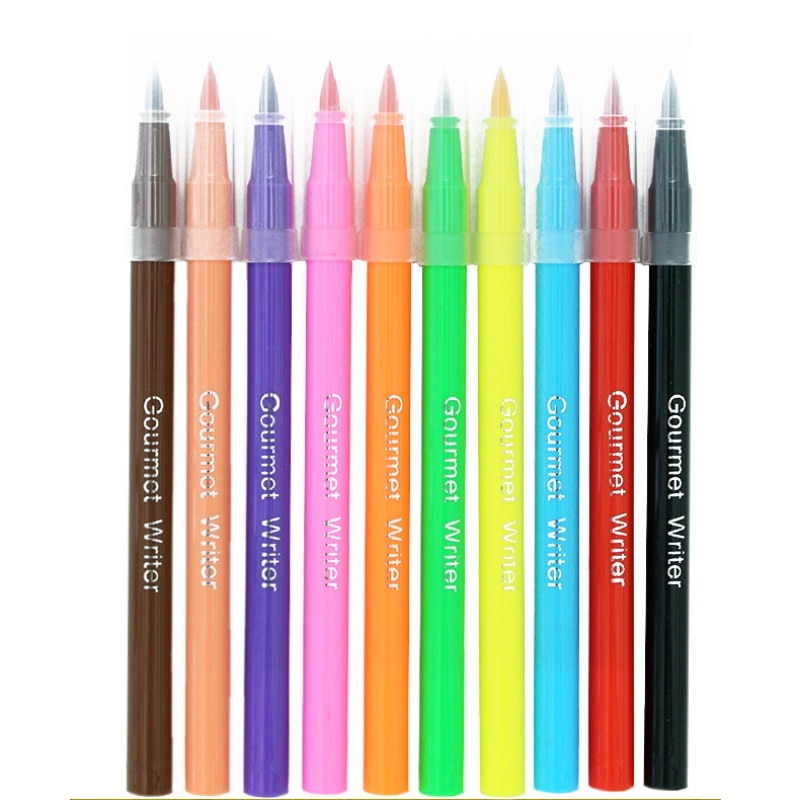 ภาพหน้าปกสินค้า️ส่งจากกรุงเทพ ️10 สี DIY ปากกาวาดรูปแต่งหน้าเค้ก กินได้เม็ดสีปากกา จากร้าน h3n9yyxuex บน Shopee