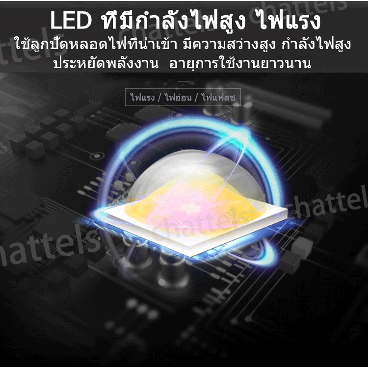 chattels-ไฟแรง-60w-led-สปอตไลท์ขับรถไฟตัดหมอกหัวโคมรถจักรยานยนต์ไฟ-ไฟแรง-ไฟอ่อน-ไฟแฟลช-ไฟตัดหมอก-12v-24v-เเสงขาว