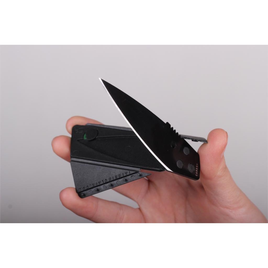 การ์ดมีดพกพาขนาดบัตรเครดิต-สีดำ