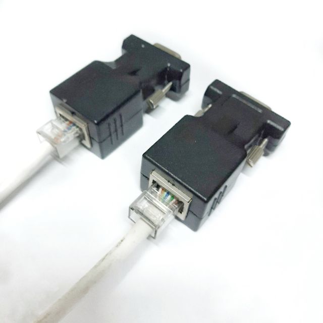 หัวแปลง-lan-to-vga-converter-lt-1คู่-gt-ส่งจากไทย-ตัวแปลง-vga-extender-ตัวแปลง-vga-to-rj45-สายแลน-สายvga-vga-to-lan