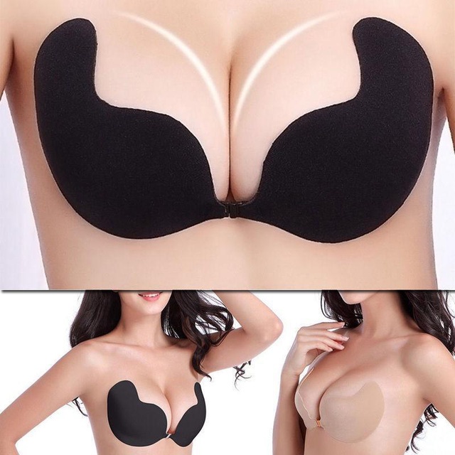 ชุดชั้นในที่มองไม่เห็น-สติกเกอร์หน้าอก-nubra-หัวเข็มขัดด้านหน้า-สําหรับผู้หญิง-ชุดชั้นในไร้รอยต่อ-บราเซียรรวบรวม